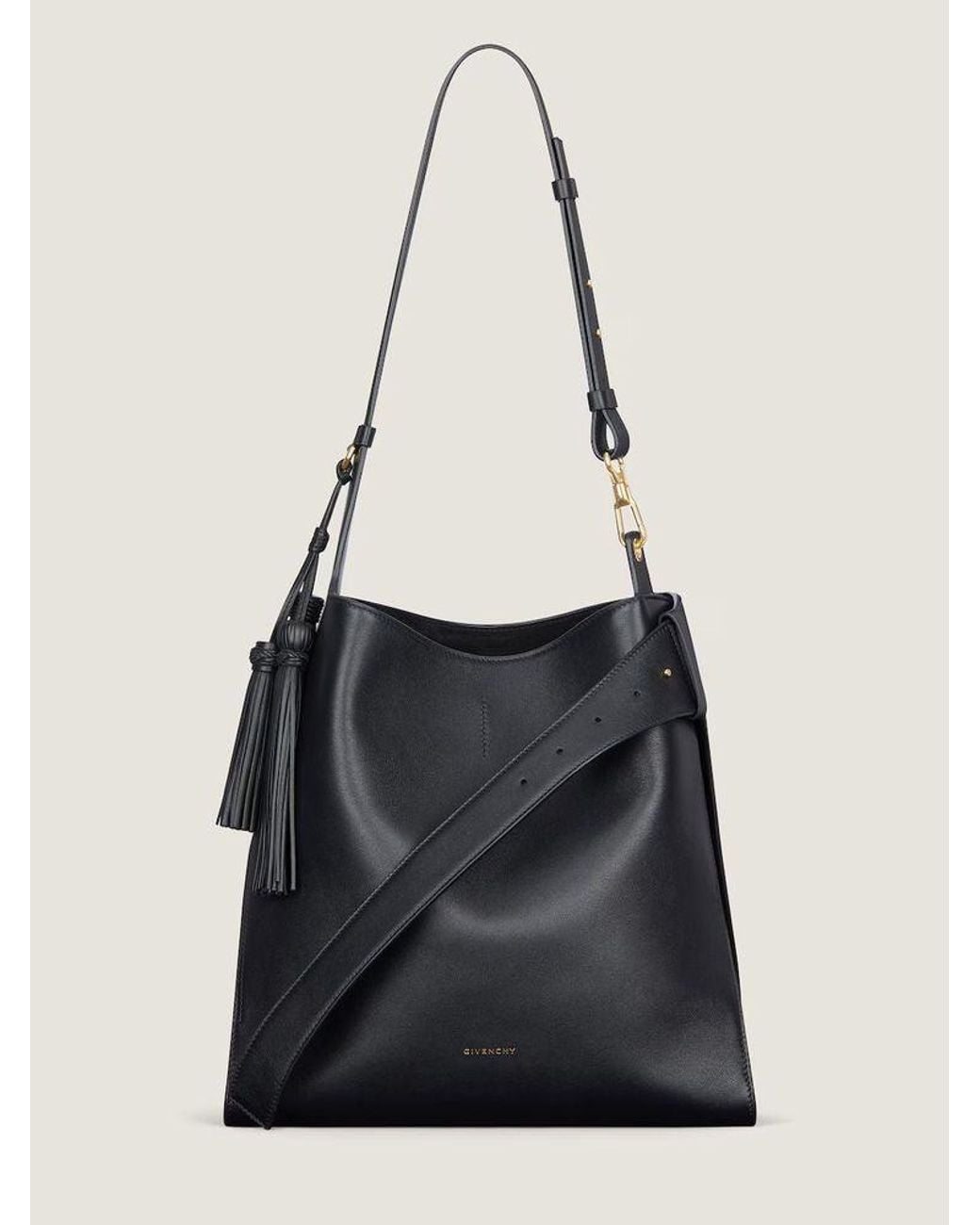Givenchy Black Givenchy Leather With Tassel Shoulder Bag