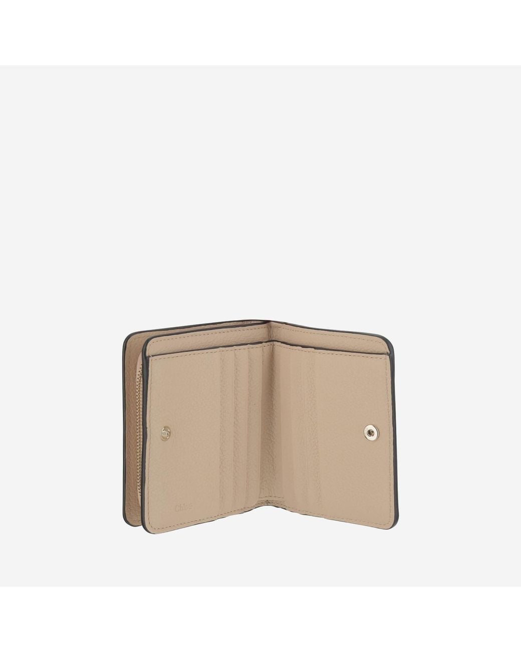 Chloé Natural Alphabet Compact Leather Wallet & Purses