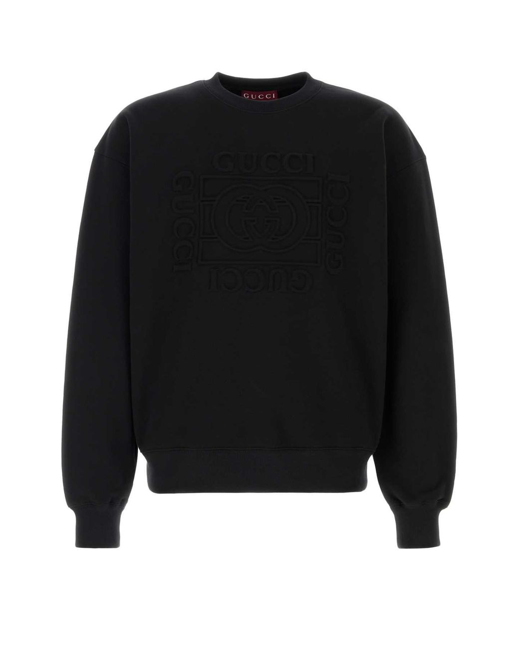 Gucci Black Cotton Sweatshirt for men