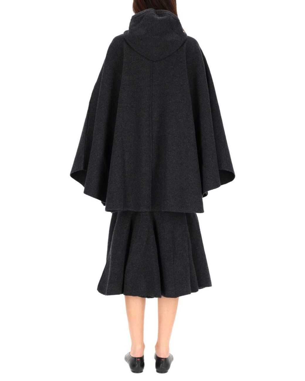 Bottega Veneta Black Cashmere Coat Trench & Raincoats