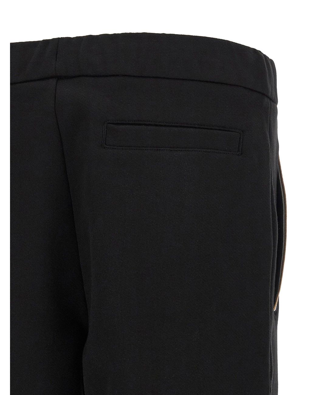 Boss Black Striped Knit Insert Joggers