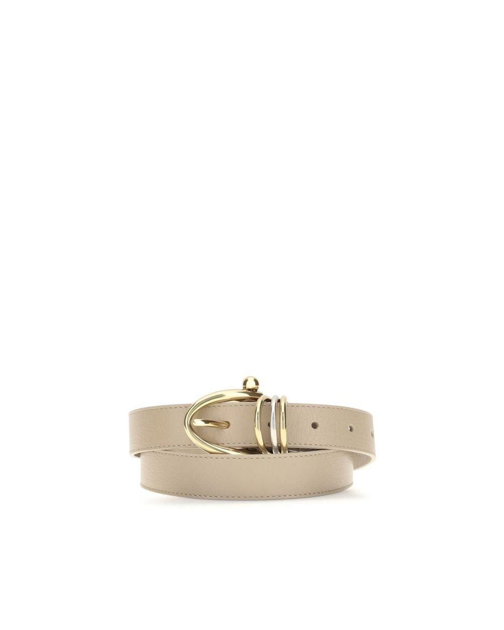 Chloé Natural Beige Calf Leather Bos Taurus Regular Belt