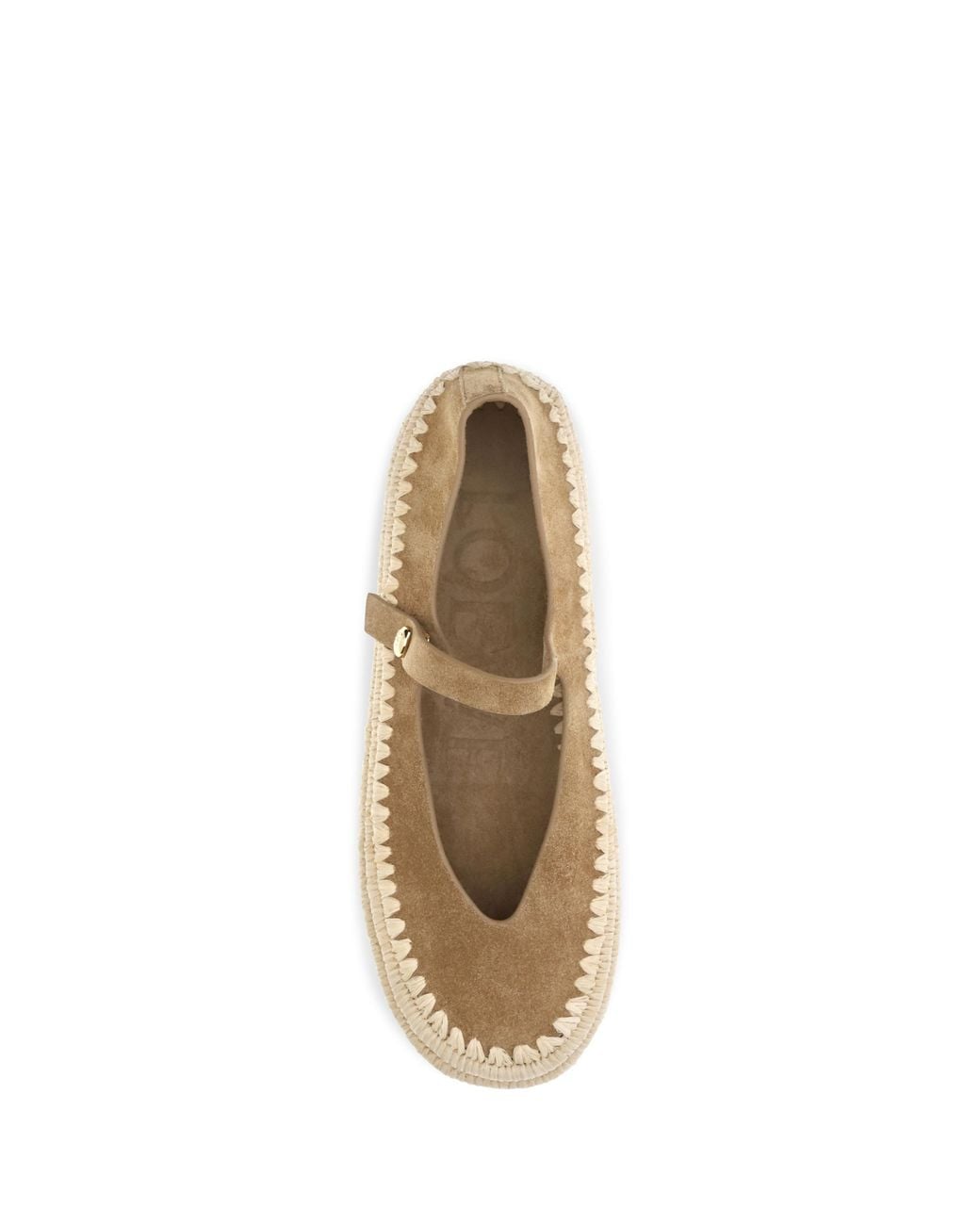 Loewe Metallic Espadrilles Rio Suede And Raffia Upper: Ballerina Shoes