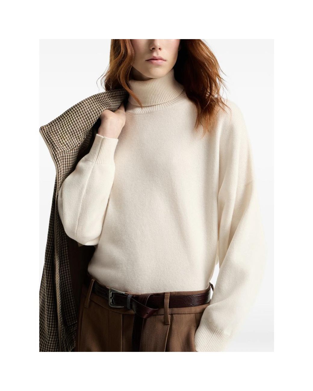 Brunello Cucinelli White Neutrals Knitwear
