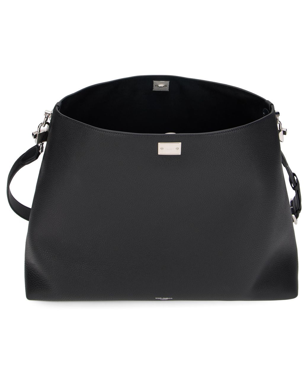 Dolce & Gabbana Black Tote Bag Vittoria Leather Calfskin for men