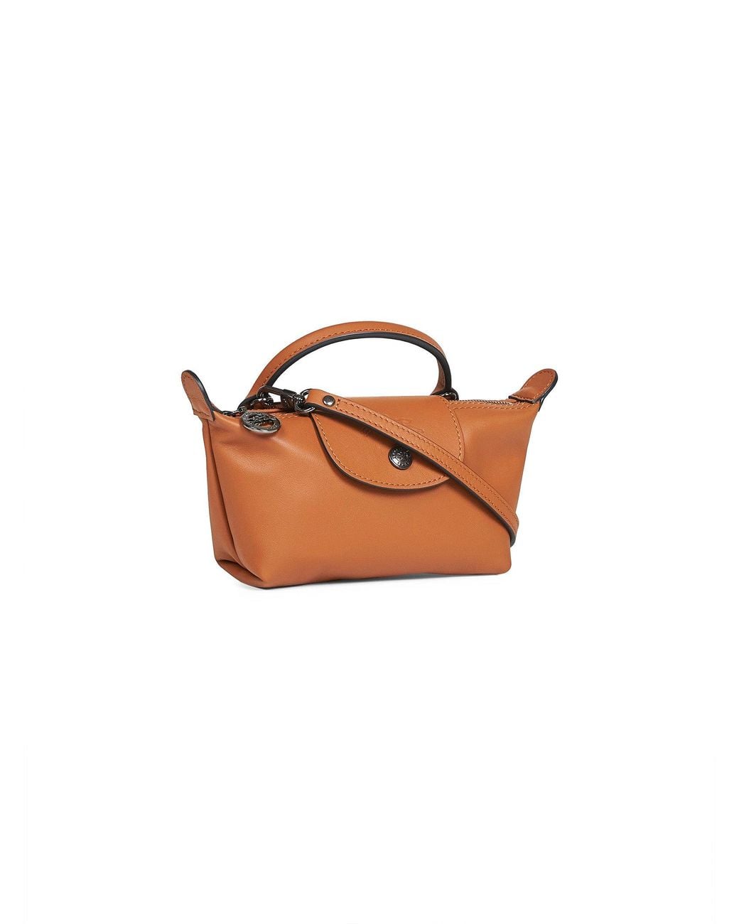 Longchamp Brown Pouch Le Pliage Xtra Xs Leather Calf