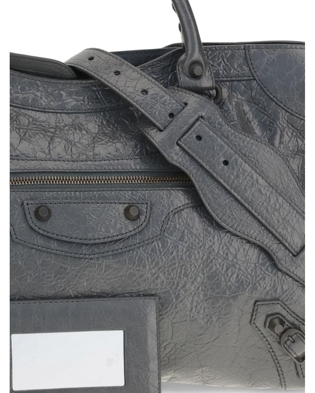 Balenciaga Gray Le City Shoulder Bag