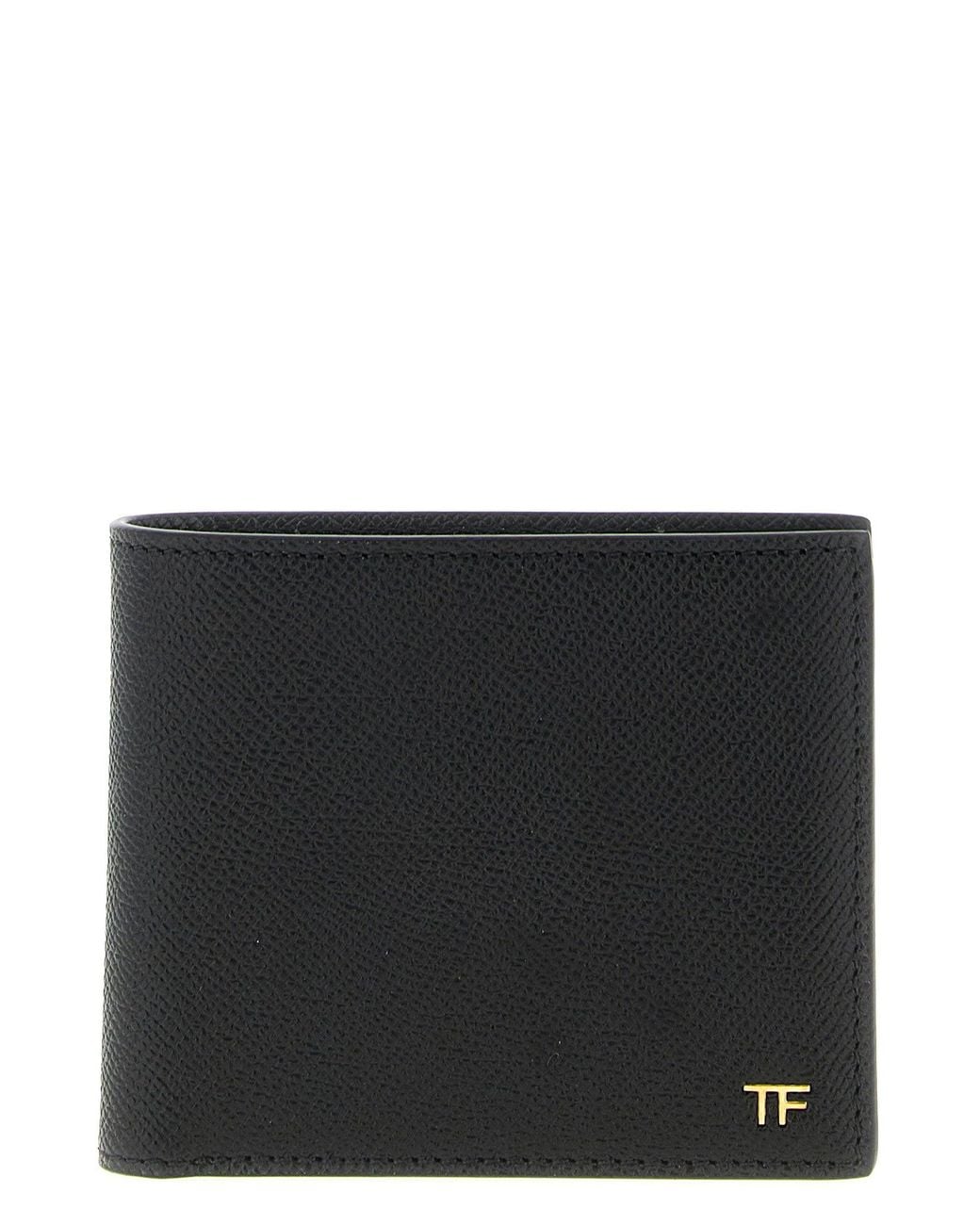 Tom Ford Black Bifold Leather Wallet