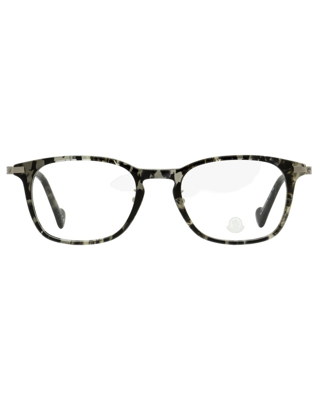 Moncle Frame Moncler Moncler Ml5078D Rounded Rectangle Acetate Eyeglasses in Black ...