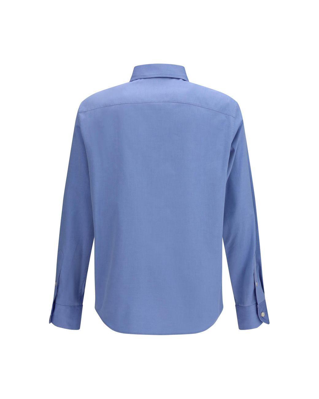 Valentino Blue Lightweight Cotton Shirt With Vgold for men