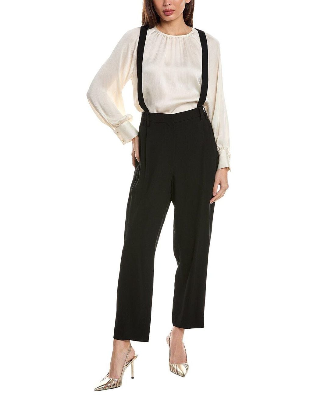 Brunello Cucinelli Black Tailored Wool Trousers