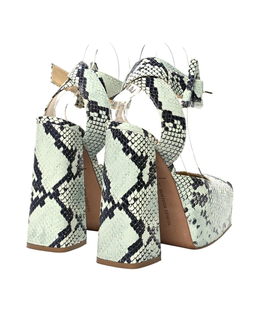 Bottega Veneta Metallic 140Mm Snake-Print Pumps