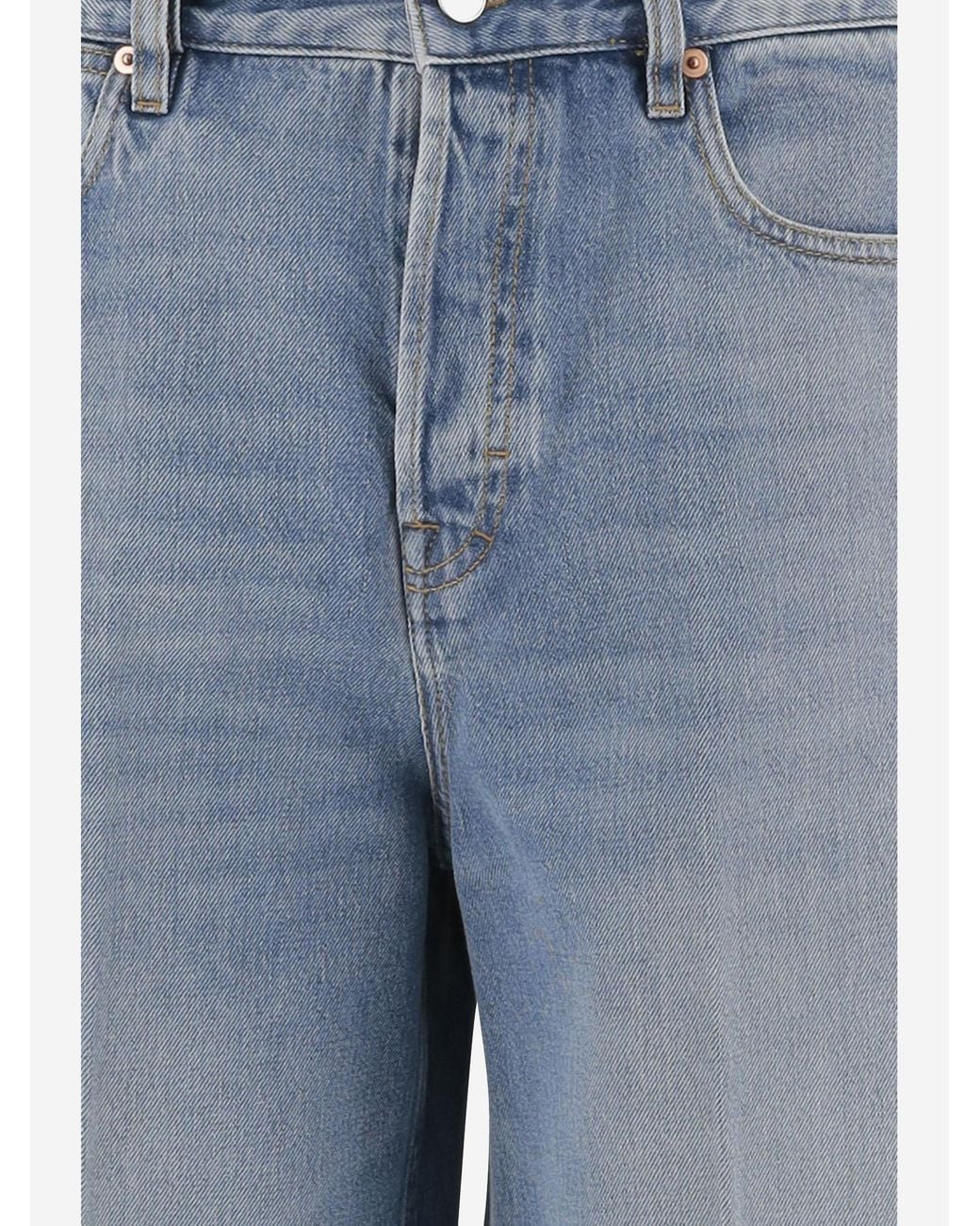 Gucci Blue Cotton Denim Jeans Trousers