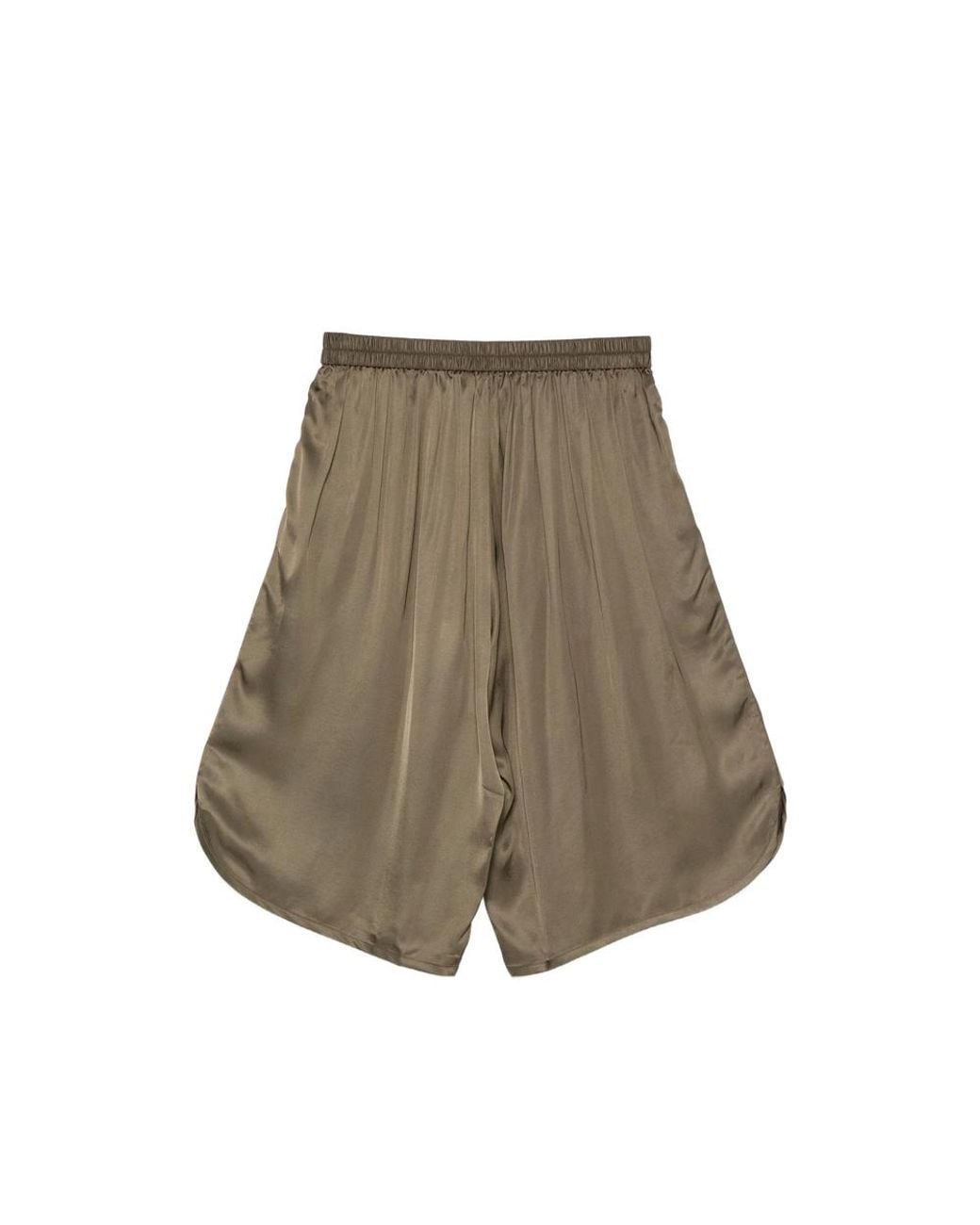 Frankie Shop Brown Shorts Nelis Satin Ecovero