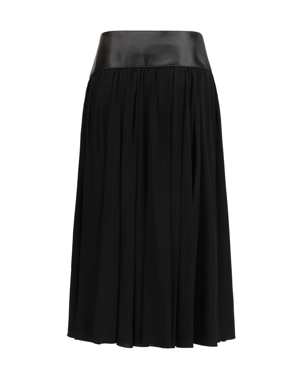 Alaïa Black Skirt With Leather Belt, Viscose