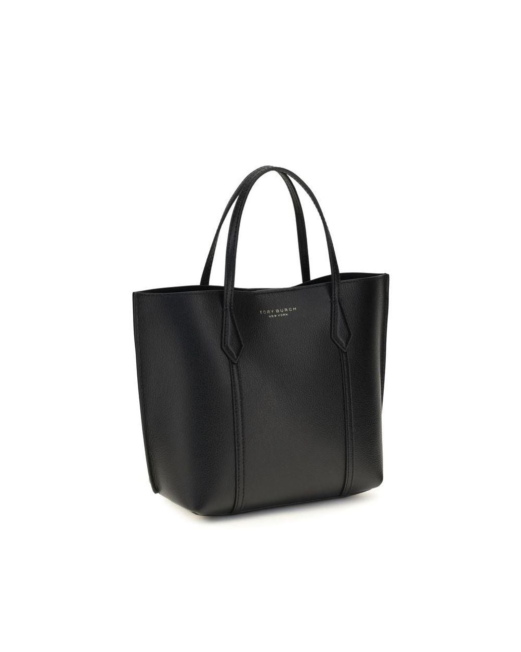 Tory Burch Black Calf Leather Bos Taurus Handbag