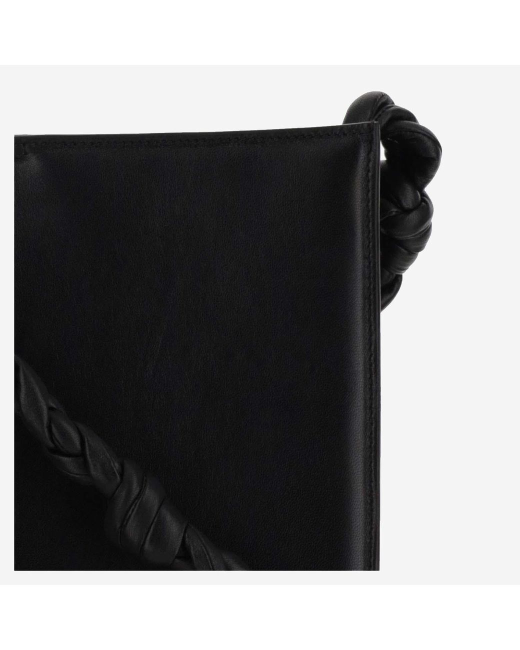 Jil Sander Black Medium Tangle Bag Leather Satchels & Cross Body