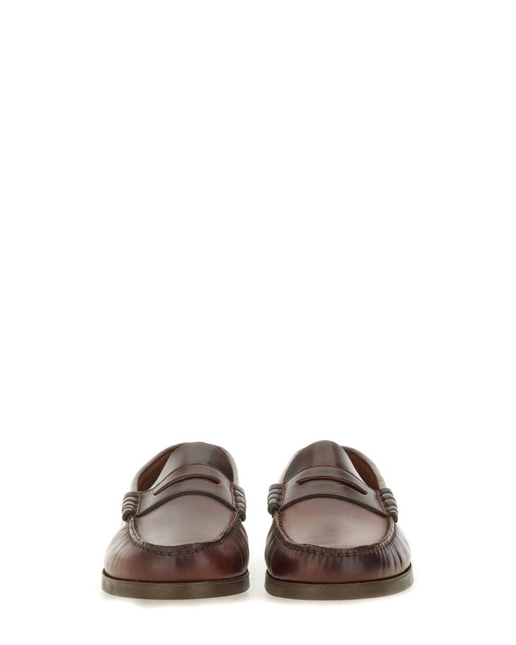 Paraboot Brown Moccasin Coraux Loafers for men