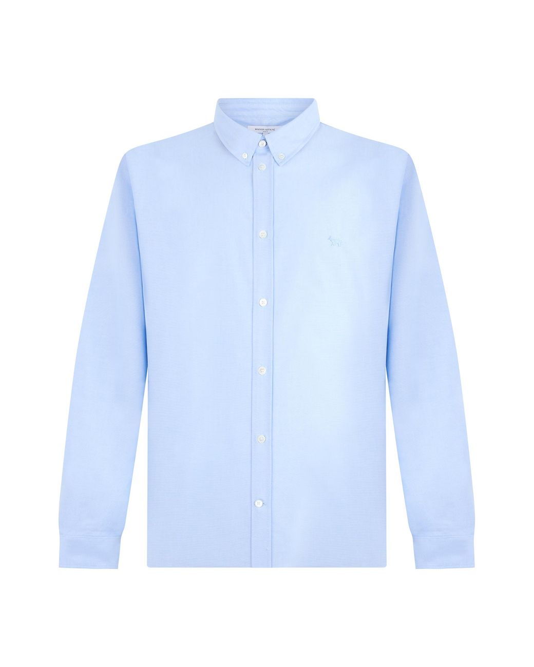 Maison Kitsuné Blue Long-Sleeved Shirt Cotton for men
