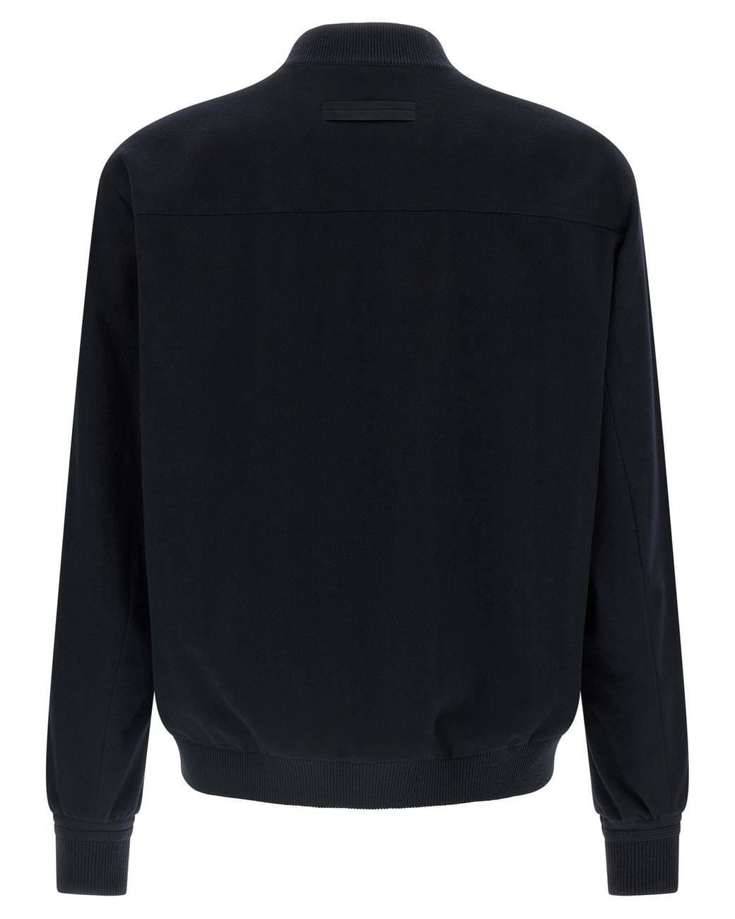 Zegna Blue Zegna Cashmere Bomber Jacket for men