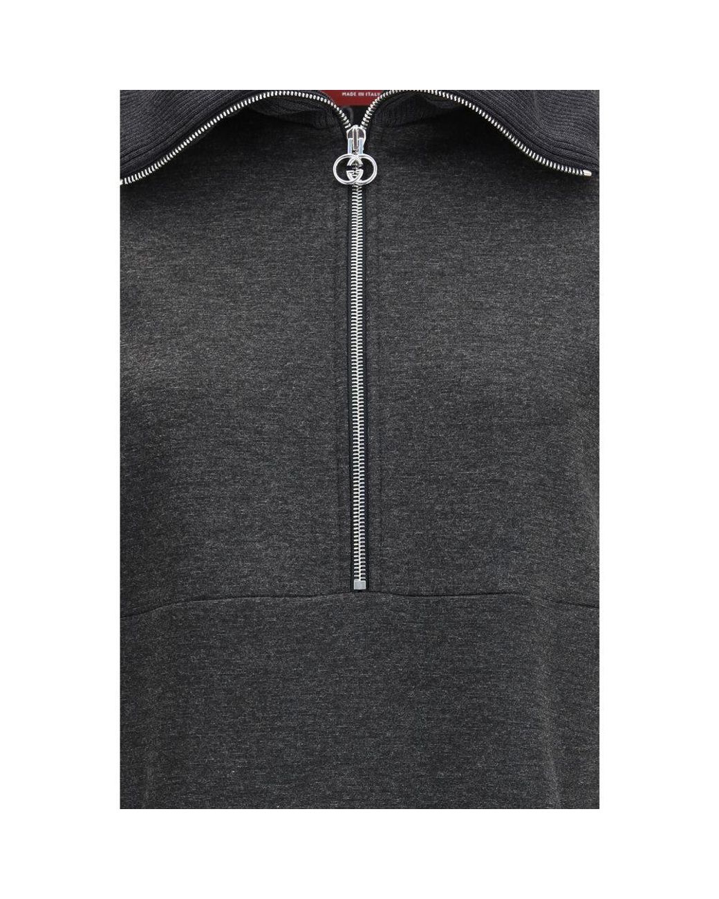 Gucci Black Gray Cotton Casual Dress