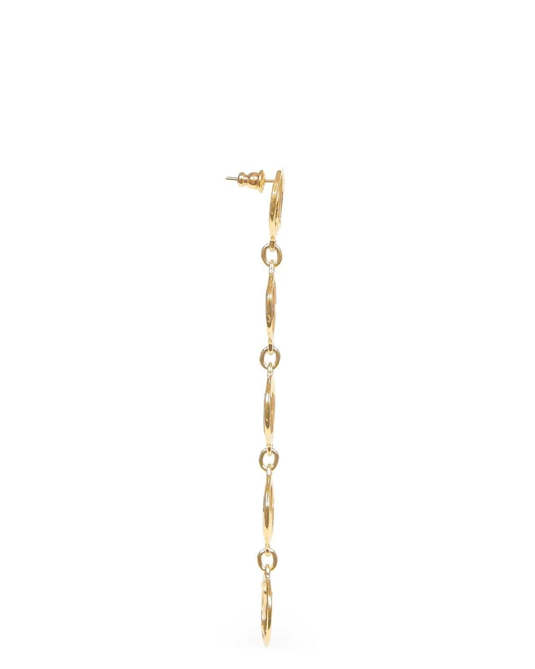 Chloé Metallic Script Earrings