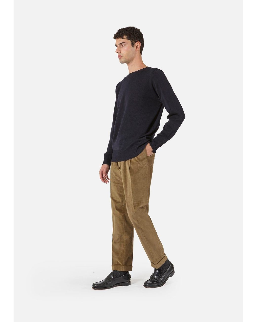 Doppiaa Blue Aappio Wool Sweater for men