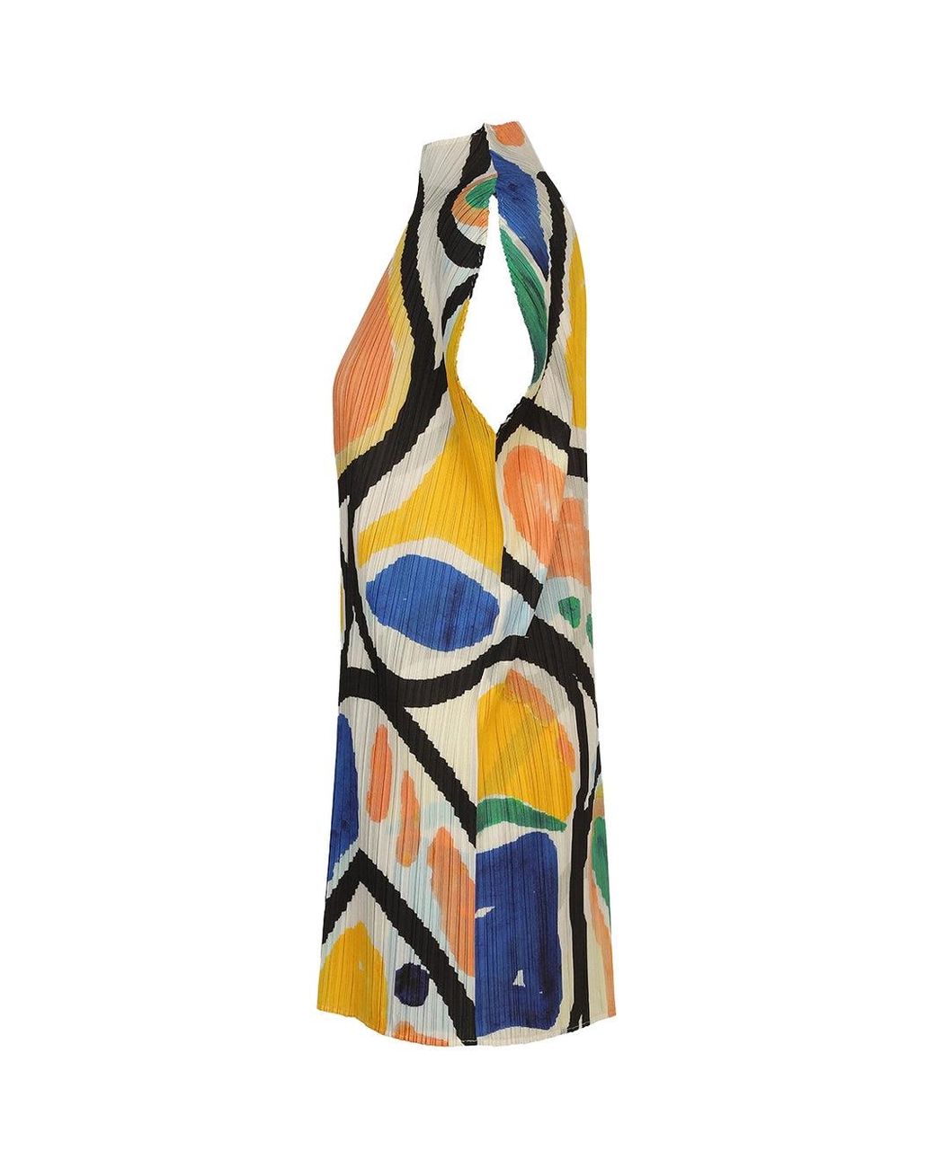 Issey Miyake Multicolor Pleats Please Roll Tunic Multi