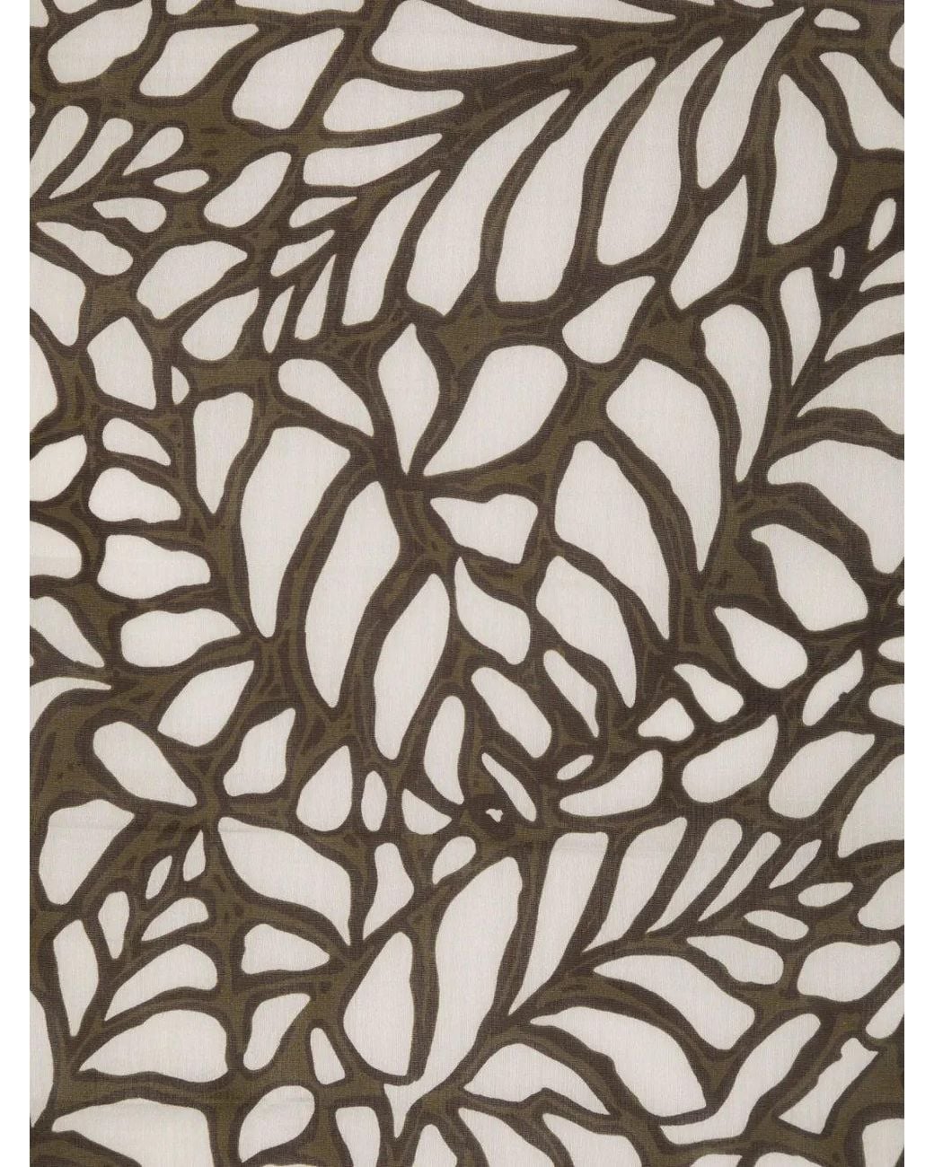 Brunello Cucinelli Black All-Over Botanical Print Scarf