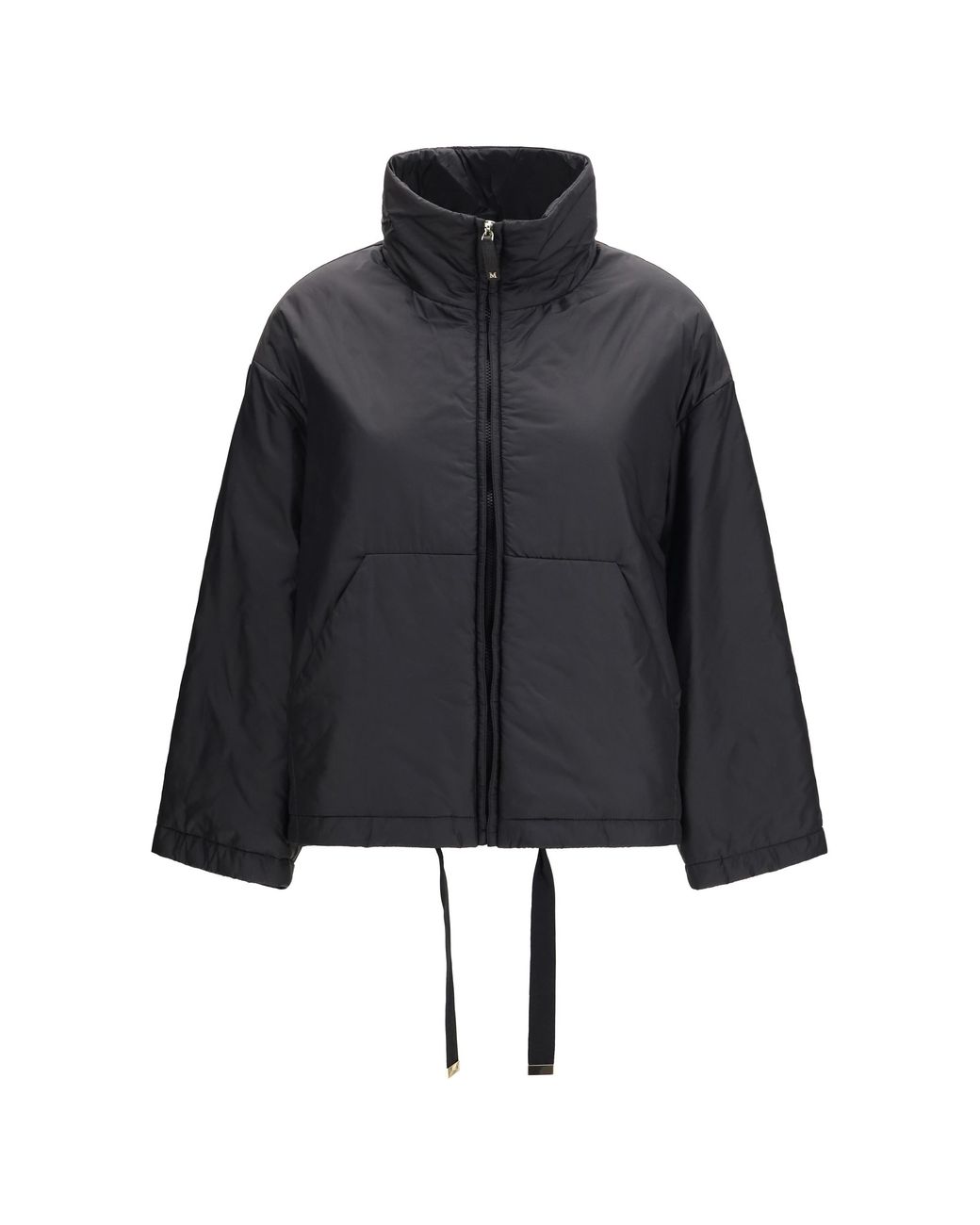 Max Mara Black Short Padded Jacket Outer: Polyester Puffer