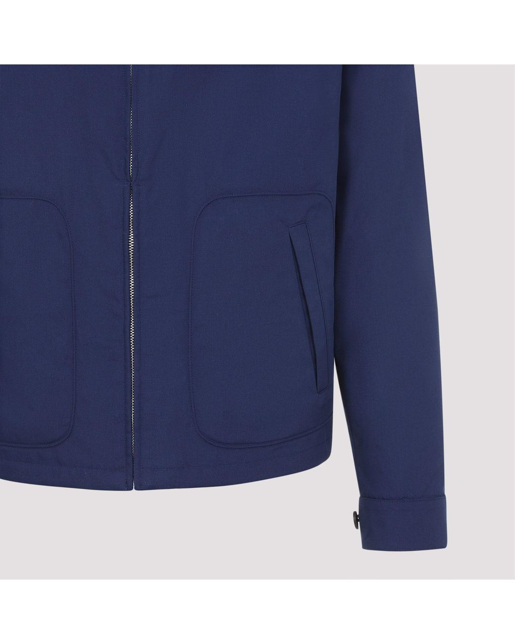 Prada Blue Polyester Jacket for men