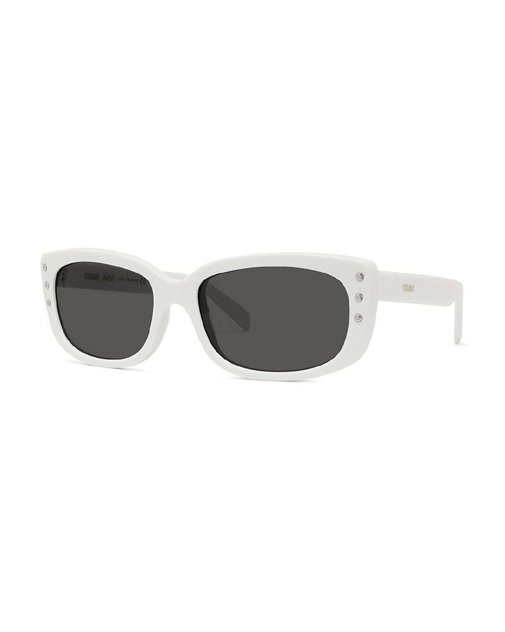 Céline Gray Sunglasses Oval Full Rim, Frame And Lens Cl40072I25N