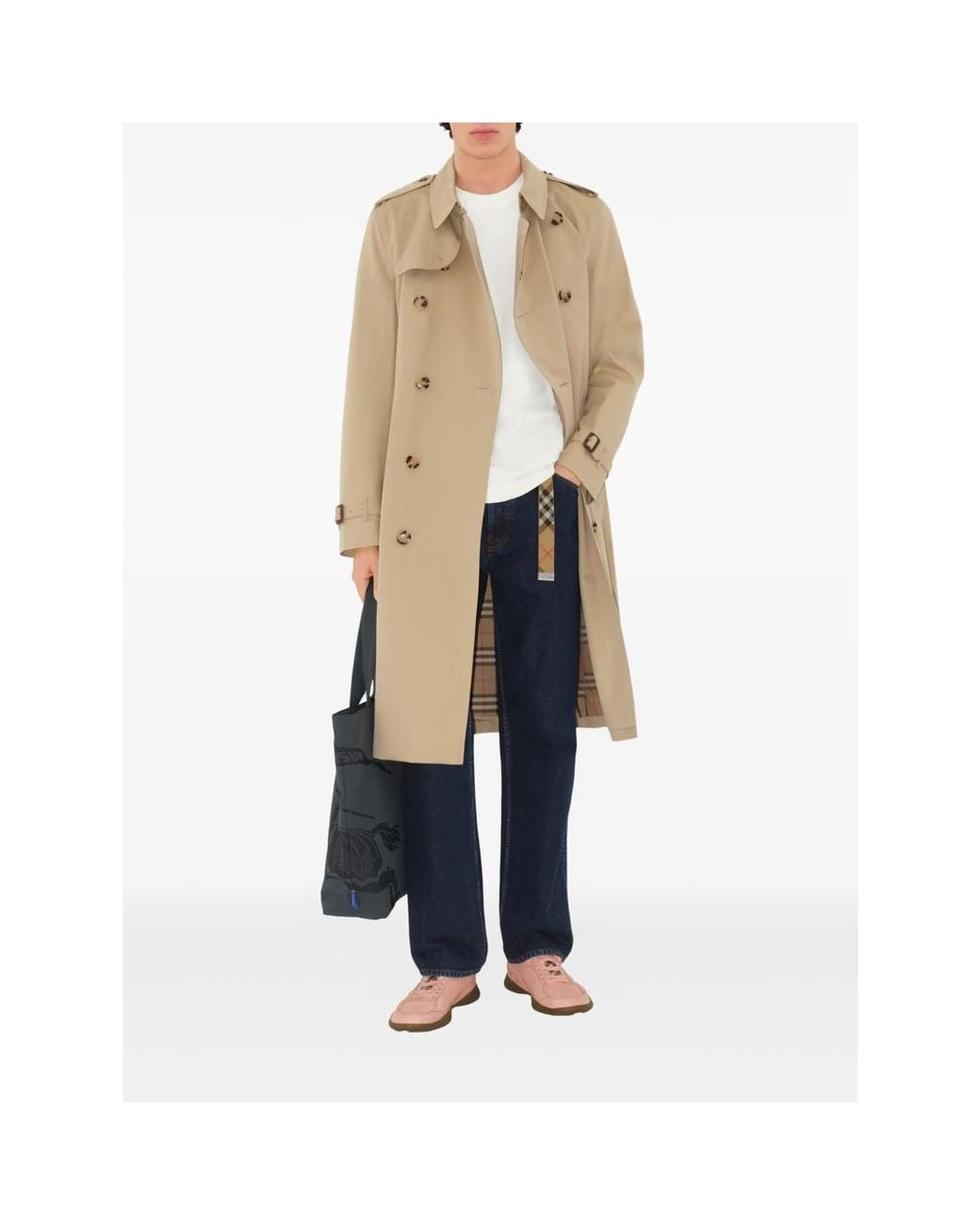 Burberry Natural Neutrals Coats for men