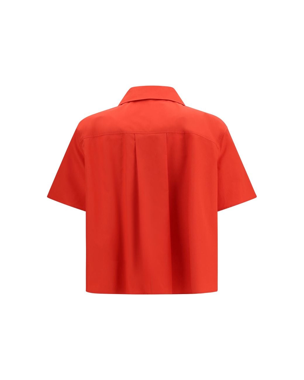 Loewe Red Short Sleeve Trapeze Shirt Cotton