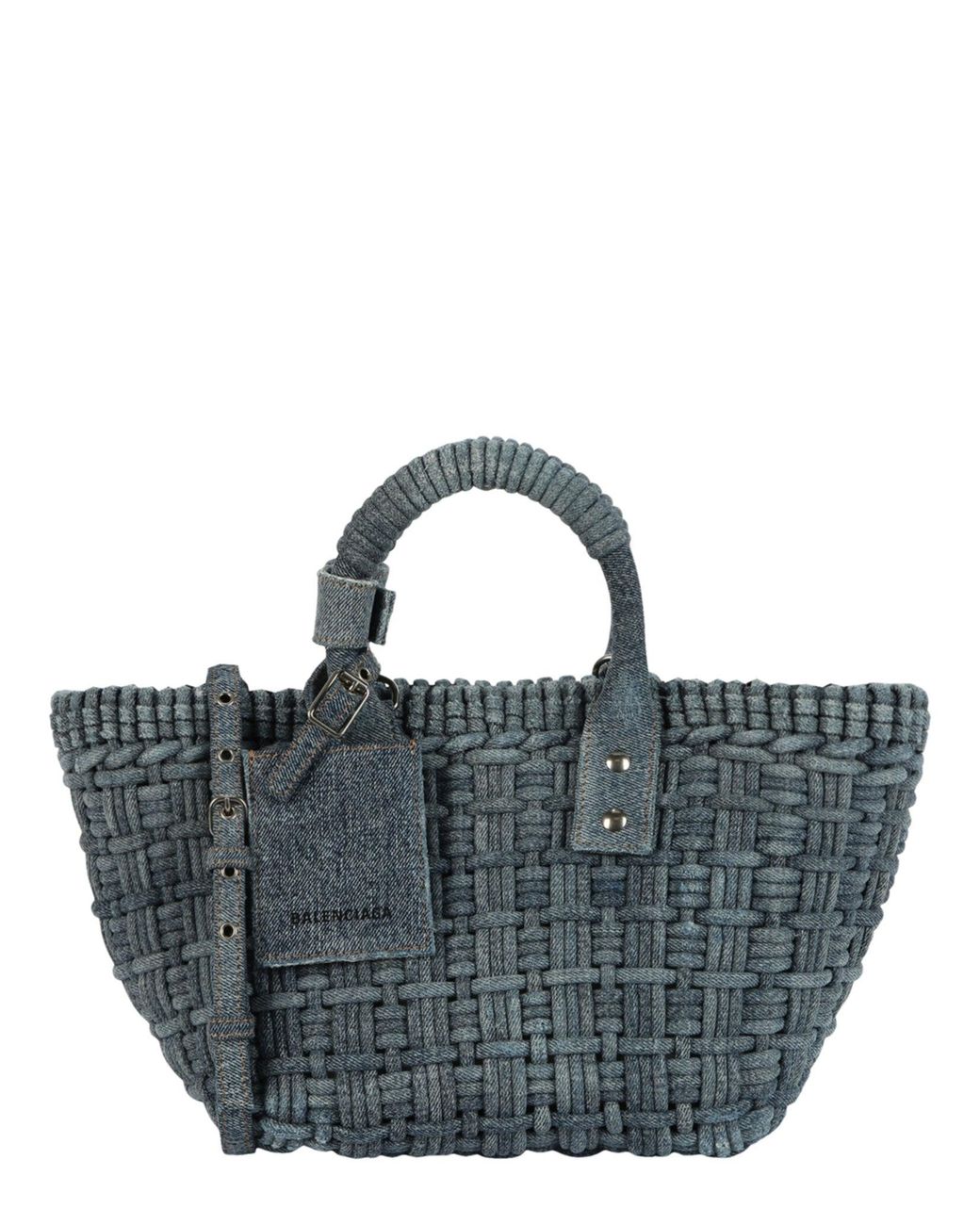 Balenciaga Blue Bistro Basket Xs W-Strap