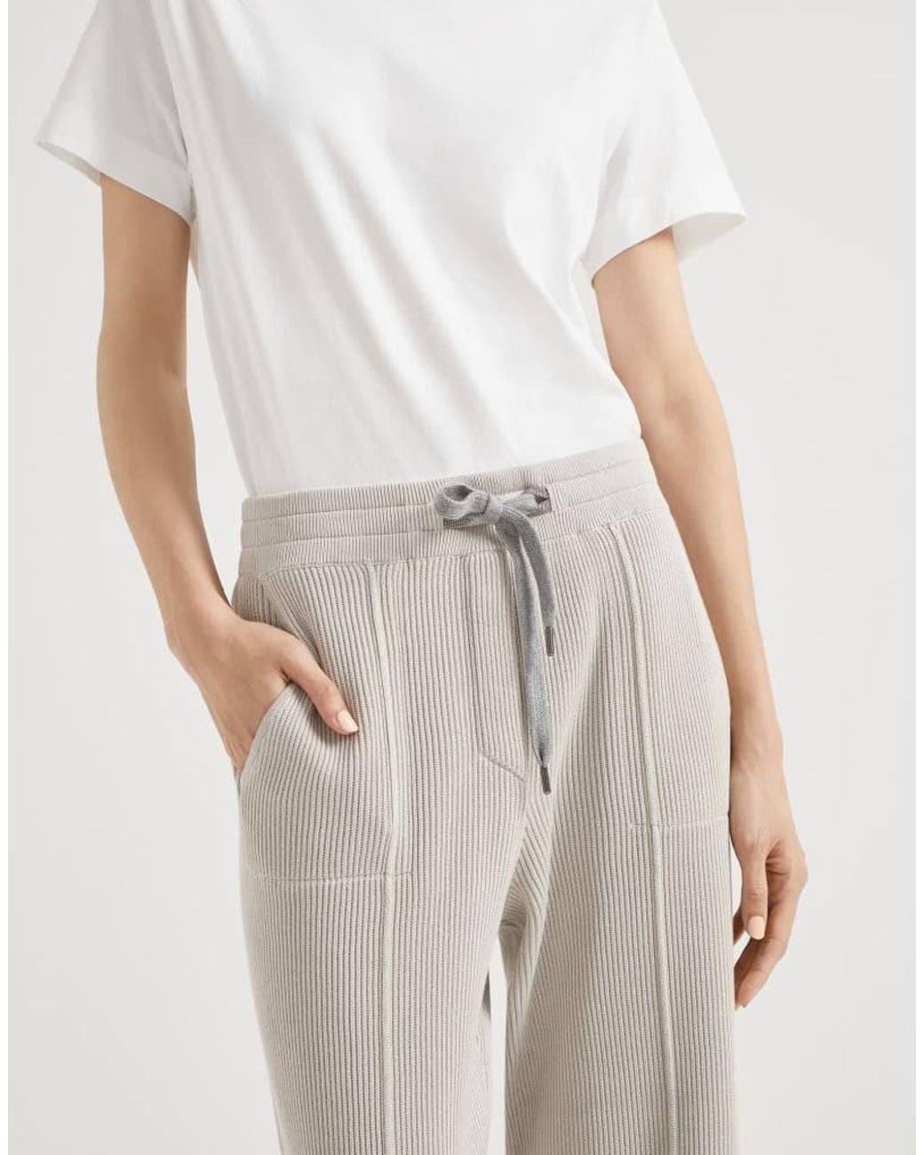 Brunello Cucinelli Multicolor Light Relaxed Trousers