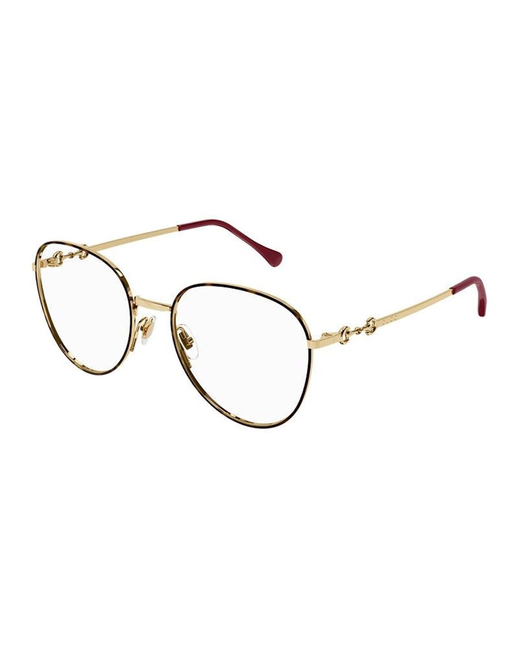 Gucci Metallic Eyeglasses Square Full Rim, - Frame And Clear Demo Lenses Lens Gg0880O002 Sunglasses