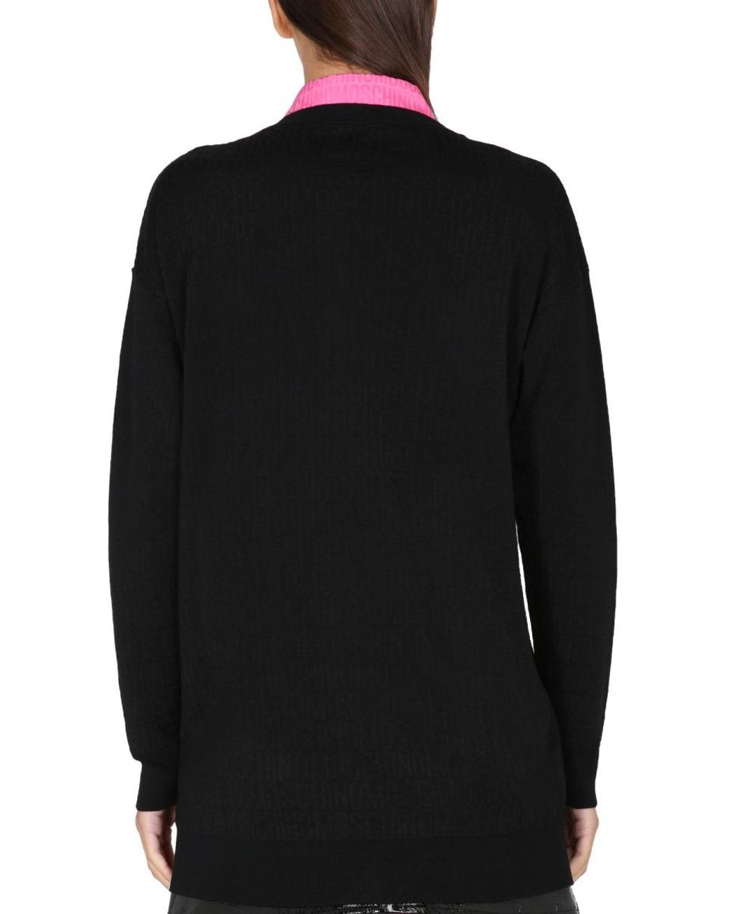 Moschino Black Moschino Virgin Wool Cardigan