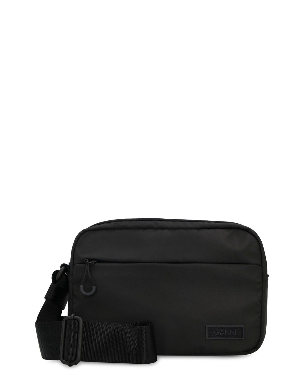 Ganni Nylon Messenger Bag in Black Lyst