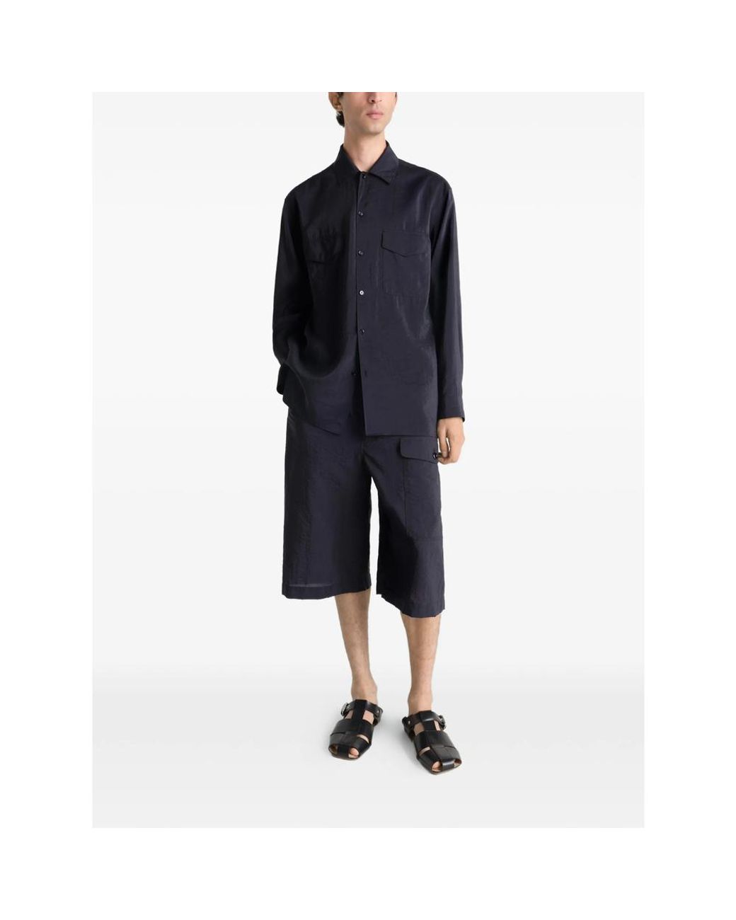 Lemaire Blue Shorts for men