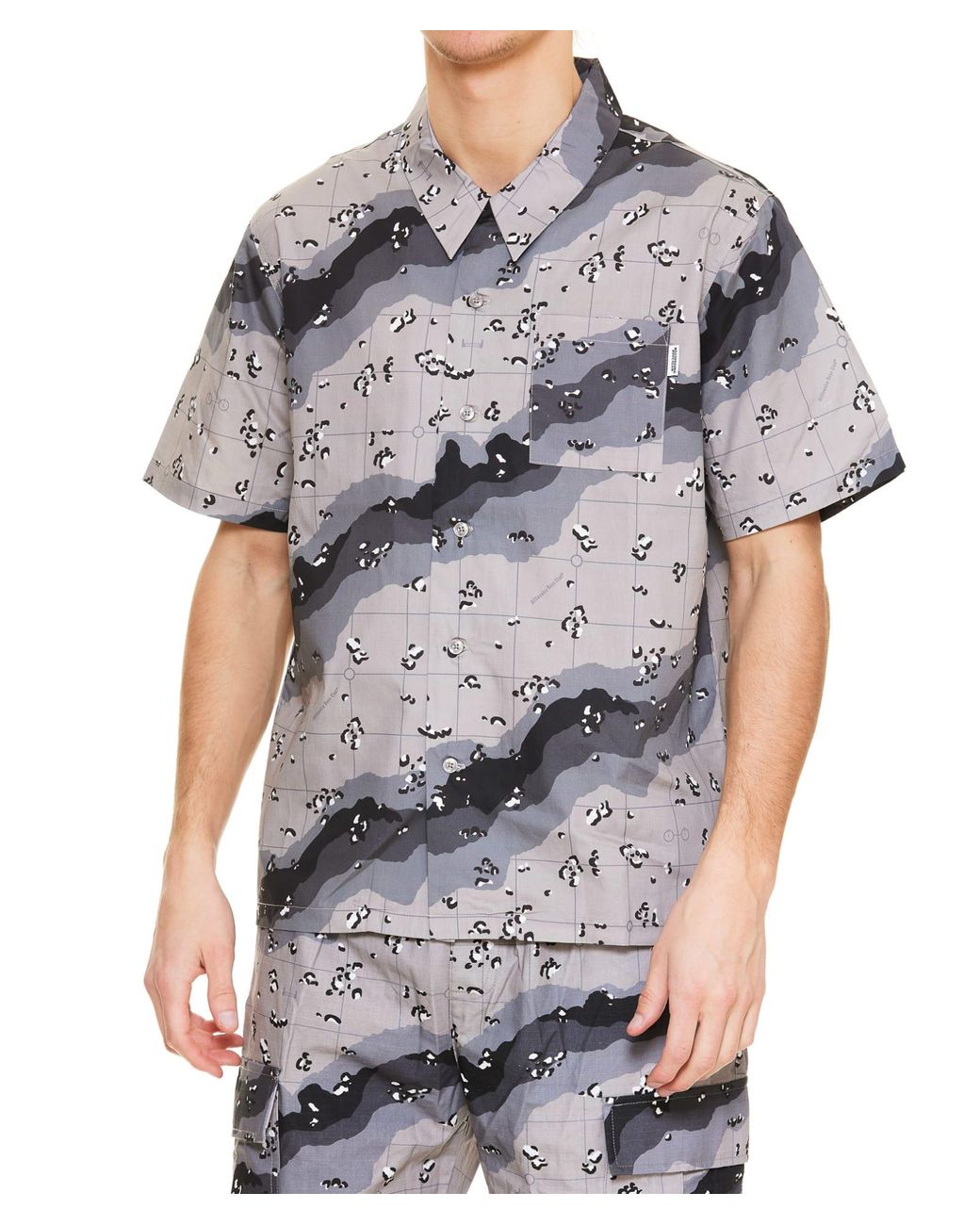 BBCICECREAM Cotton Camo Bowling Shirt 