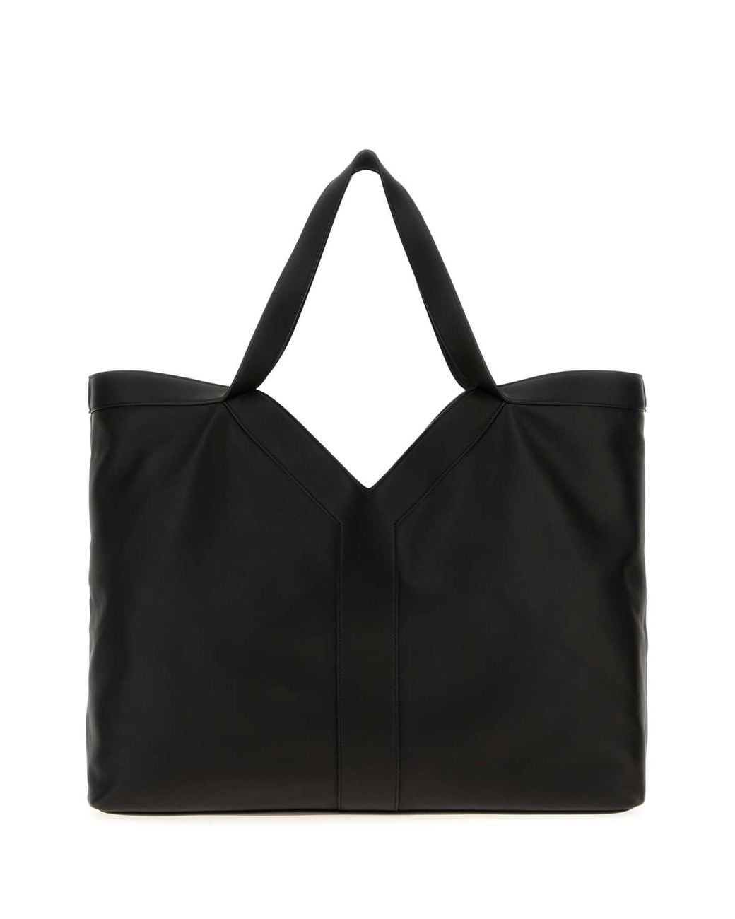 Saint Laurent Black Saint Laurent Calf Leather Shoulder Bag
