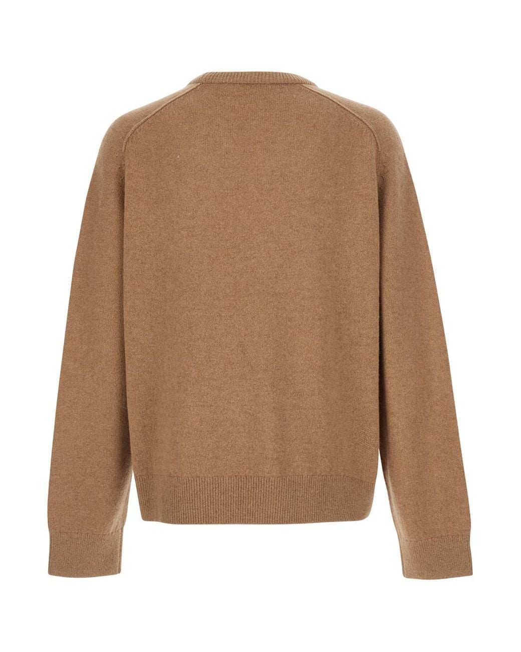 Acne Brown High-Collar Wool Sweater Top for men