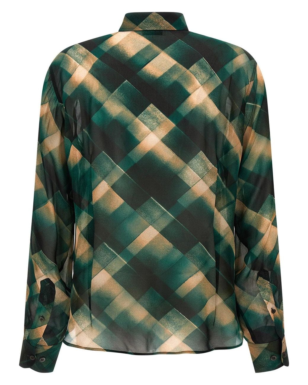 Dries Van Noten Green Chowy Shirt
