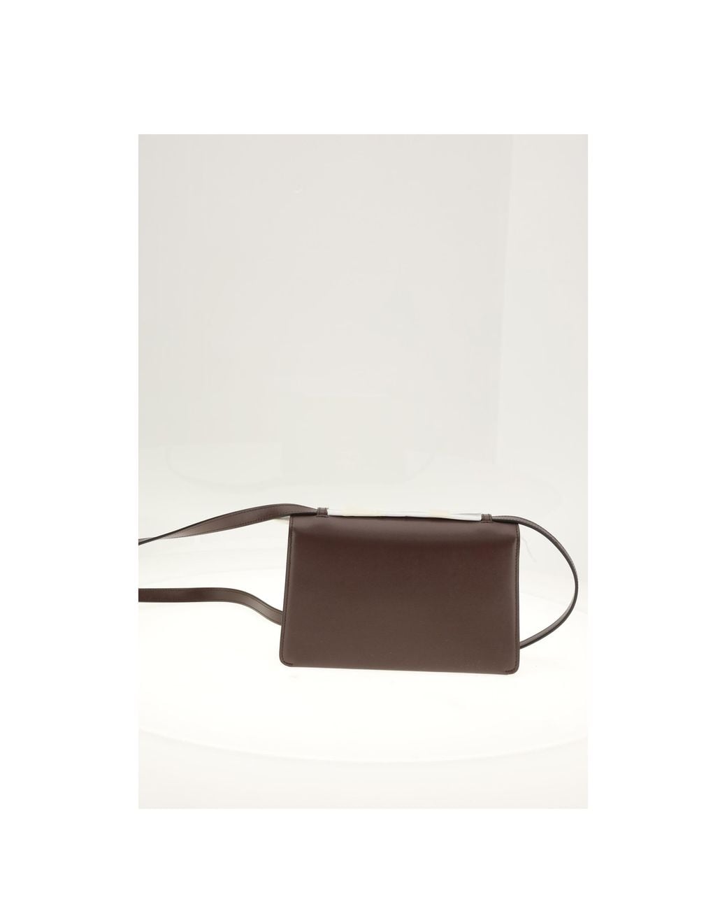 Céline White Leather Shoulder Bag Calf