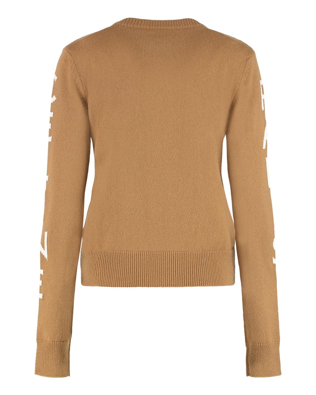 Céline Brown Wool And Cashmere Sweater With Logo