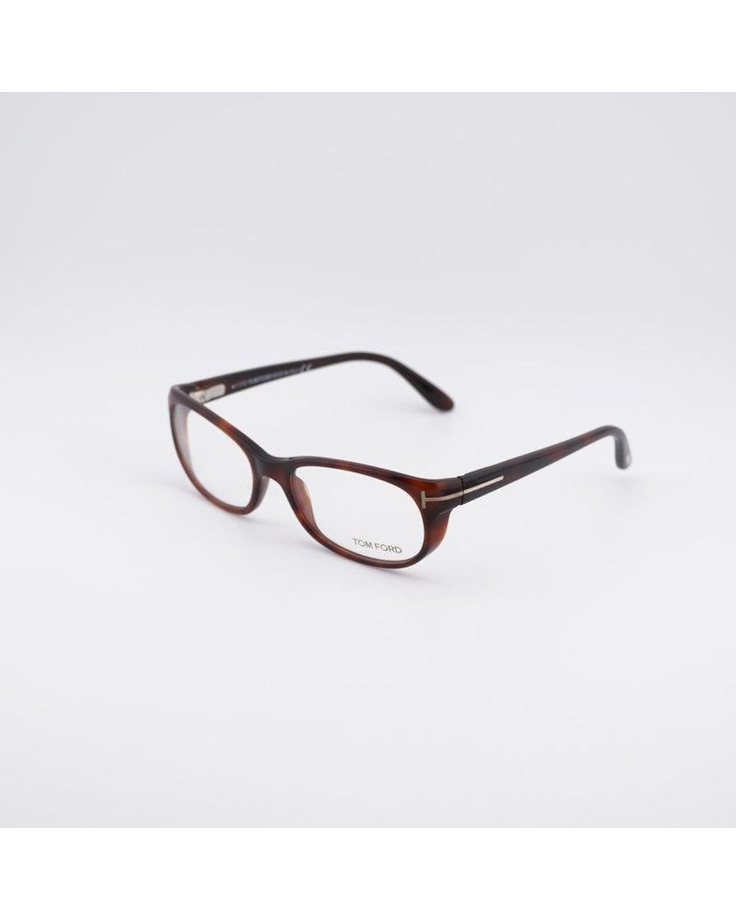 Tom Ford Brown Eyeglasses Rectangle Full Rim, Havana Frame And Clear Demo Lenses Lens Ft5229052 Sunglasses