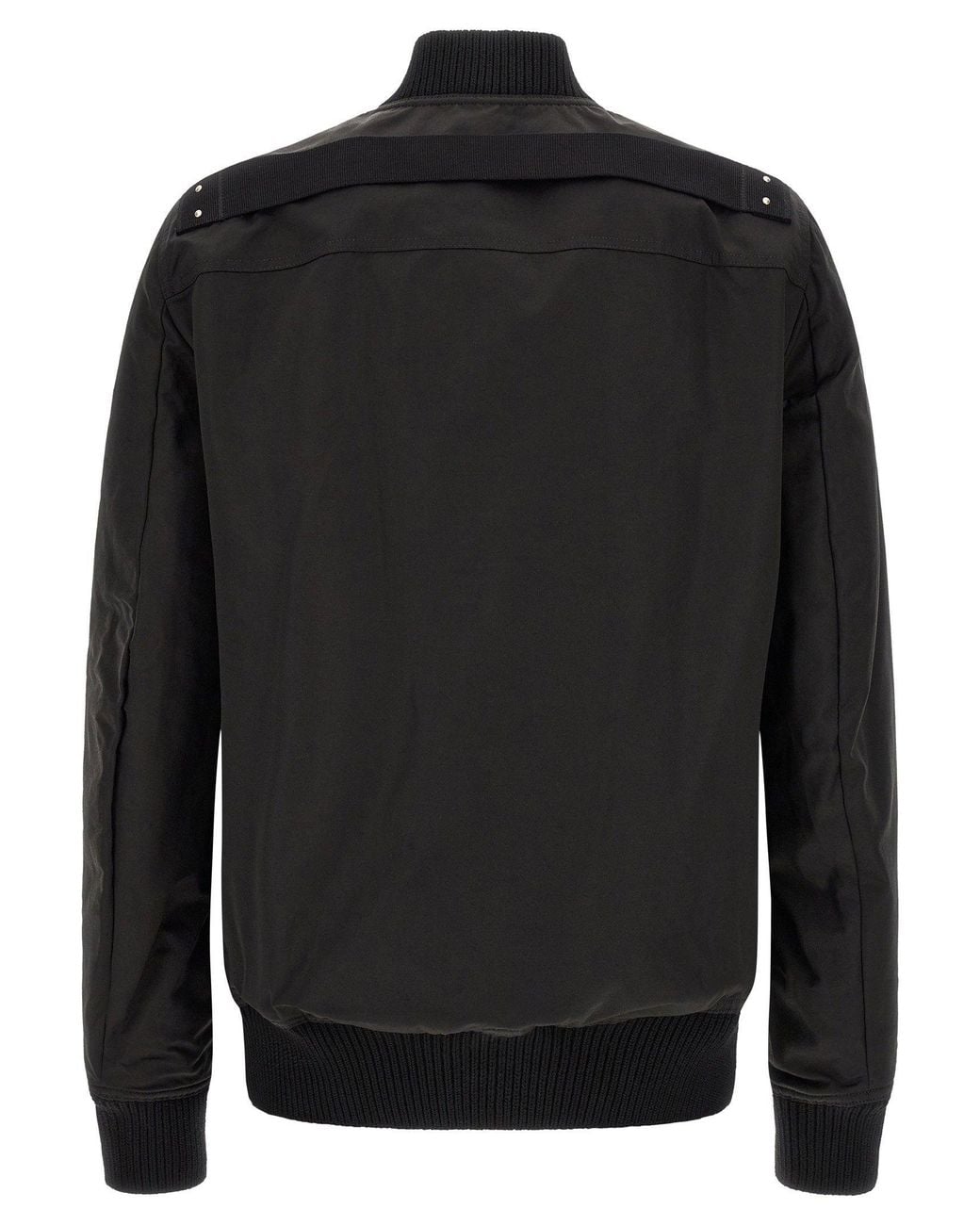 Rick Owens Black Structured Bomber Jacket