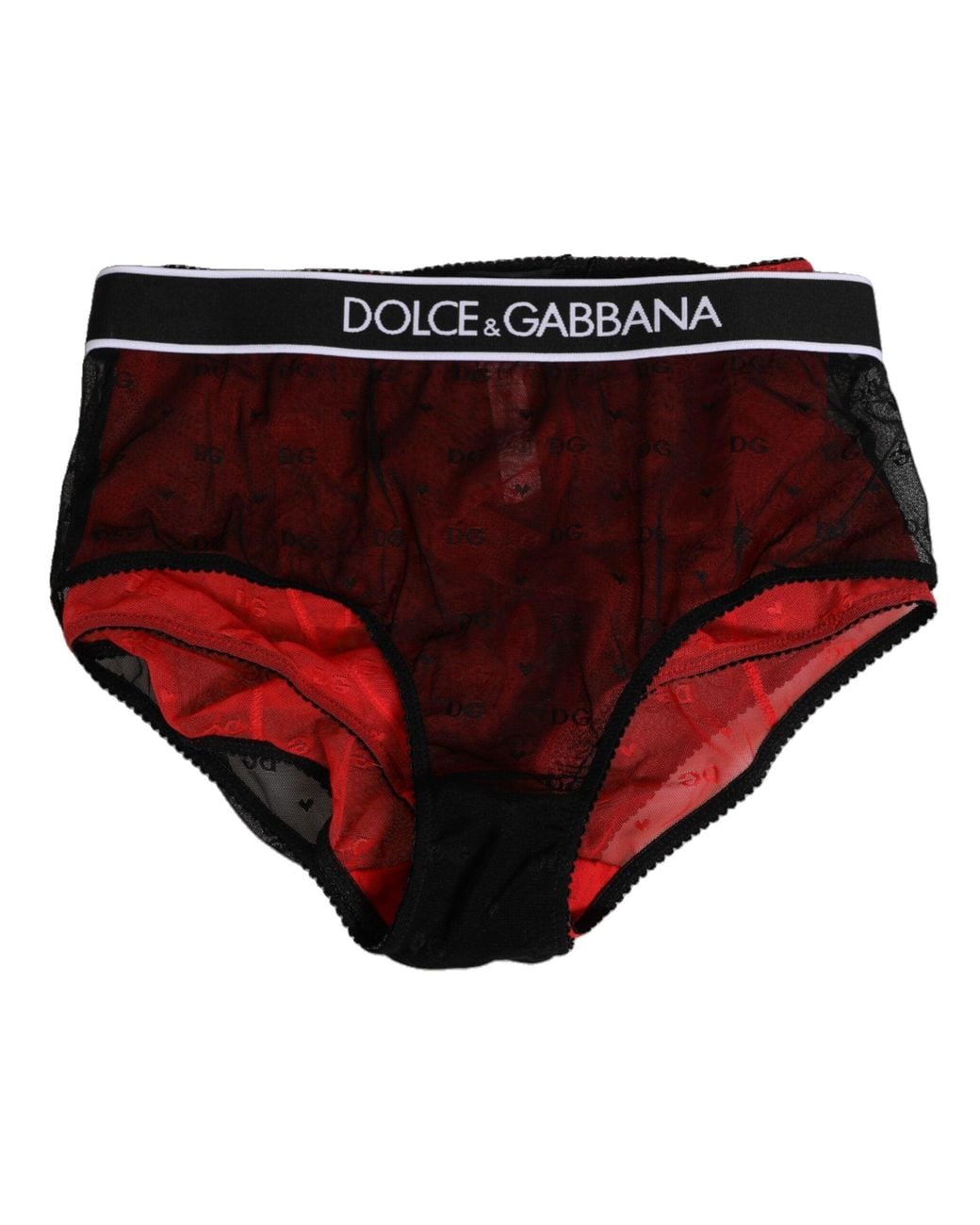 Dolce & Gabbana Red Dolce & Gabbana High-Waist Nylon Girdle Bodysuit