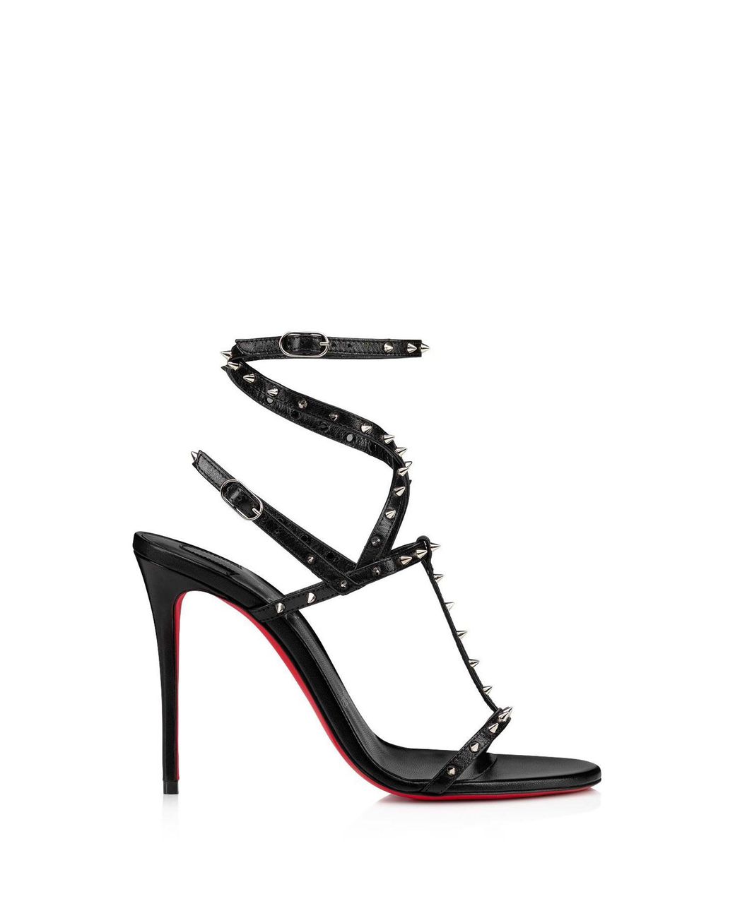 Christian Louboutin Bombina Spikes Sandals in White | Lyst